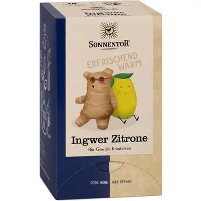 Gyömbér Citrom tea BIO 20x1,5g Sonnen